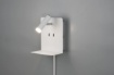 Immagine di Applique Bianca Spot Led Element e Mensola USB Trio Lighting