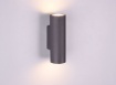 Immagine di Applique Da Parete Cilindro Nero Marley Doppia Luce Trio Lighting