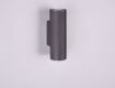 Immagine di Applique Da Parete Cilindro Nero Marley Doppia Luce Trio Lighting