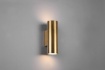 Immagine di Applique Cilindro Ottone Marley Doppia Luce Trio Lighting
