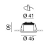 Immagine di Faretto Per Controsoffitto Incasso Tondo Bianco Led 4w 4000k Ottica 60° GFA850N Gea