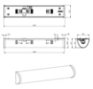 Immagine di Applique Vetro Bianco Per Bagno 40cm Cromo Xavi 3xE14 Trio Lighting
