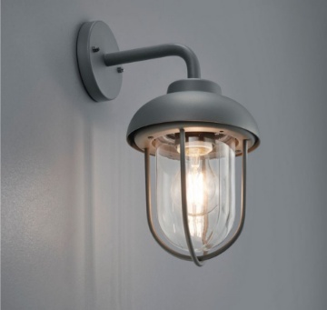 Immagine di Applique Esterni Duero Antracite Vintage Con Vetro Trio Lighting IP44