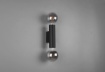 Immagine di Applique Minimal Cilindro Nero Doppia Emissione E27 Vannes Trio Lighting