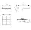 Immagine di Applique Fomosa Led Antracite IP44 Con Sensore Movimento Ad Energia Solare Trio Lighting