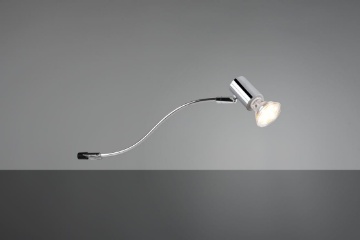 Immagine di Applique Spot Orientabile Giada Faretto Cromo IP44 Trio Lighting