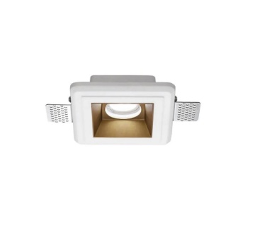 Immagine di Faretto Incasso Gesso 12x12 cm Cover Rame Led GU10 GFA632 Gea