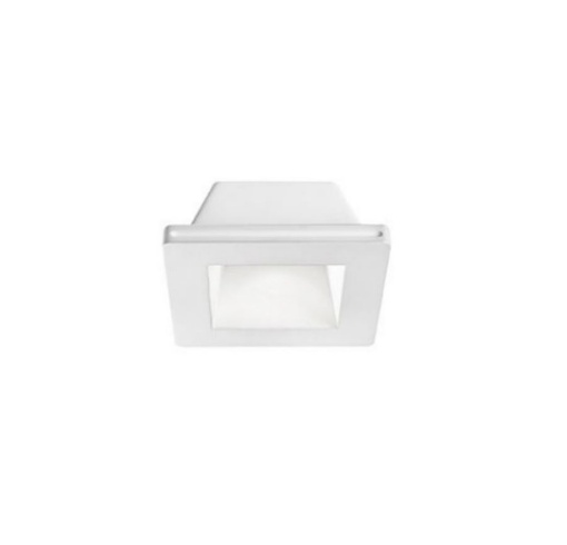 Immagine di Portafaretto GU10 In Gesso Bianco Incasso Per Controsoffitto Verniciabile Gea