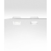 Immagine di Portafaretto GU10 In Gesso Bianco Incasso Per Controsoffitto Verniciabile Gea