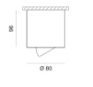 Immagine di Faretto Spot GU10 Soffitto Bianco Orientabile Cilindro Notus GFA351 Gea Led