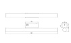 Immagine di Applique Specchio Bagno Mattimo Led 6,5w IP44 Nero Trio Lighting