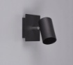 Immagine di Faretto Cilindro GU10 Orientabile Da Parete Marley Nero Trio