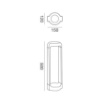 Immagine di Lampioncino Torretta Led Per Esterno 50cm Antracite GES451 Gea