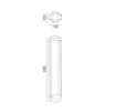 Immagine di Lampioncino Led Torretta Antracite Da Esterno 80 cm IP65 GES452 Gea