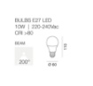 Immagine di Lampadina E27 Led 10W 3000K Luce Calda GLA230C Gea Led