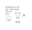 Immagine di Lampadina GU10 Led 5W 3000K 410Lm Gea Luce GLA242C