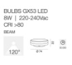 Immagine di Lampadina Led Gx53 8W 4000K Luce Naturale 120° Gea Led