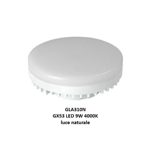 Immagine di Lampadina Led Gx53 9W 4000K Luce Bianca Naturale Ottica 120° Gea Led