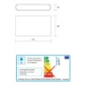 Immagine di Applique Esterno Design Sottile Biemissione Led 20w 4000k Isyluce 504-20