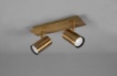 Immagine di Applique Marley Ottone Con Faretti GU10 Orientabili L30 cm Trio