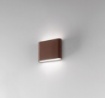 Immagine di Applique Compatta Da Esterno Wallet 115 mm LED 12w 4000k Corten IP54 Isyluce 509-20