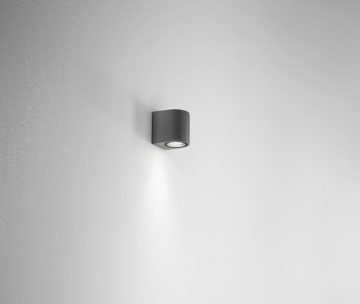 Immagine di Applique Da Muro Per Esterno Antracite Moderna GU10 Ponza Isyluce 543