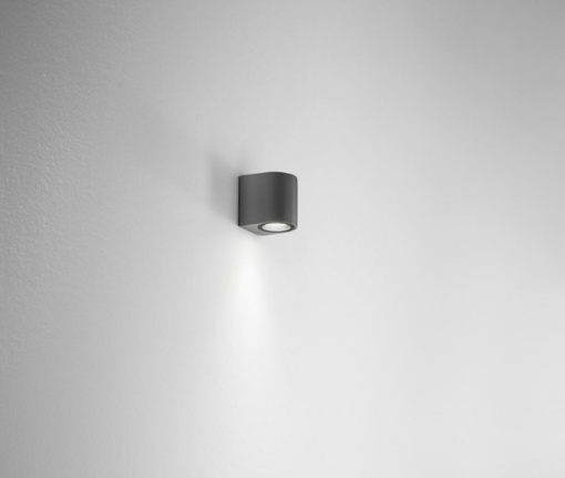 Immagine di Applique Da Muro Per Esterno Antracite Moderna GU10 Ponza Isyluce 543