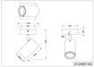 Immagine di Applique Marley Base Legno Con Faretto Orientabile Bianco Trio