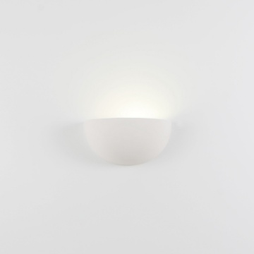 Immagine di Applique Ceramica Verniciabile Quarto Piccola 23cm Isyluce 606