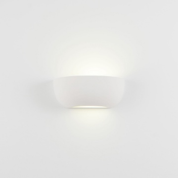 Immagine di Applique Ceramica Verniciabile Semiquarto Piccola 23cm Isyluce 612
