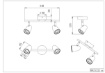 Immagine di Faretto Toulouse Bianco 2 Spot Led L34 cm Trio Lighting