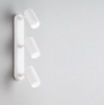 Immagine di Lampada Binario 3 Luci Led Cilindri Orientabili Da Soffitto Bianco Isyluce 758