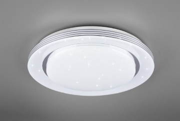 Immagine di Lampada Atria Disco Led Dimmer Effetto Stelle Bianco Ø58 cm Trio Lighting