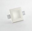 Immagine di Faretto Di Gesso A Scomparsa Per Controsoffitto Con Vetro 12x12cm GU10 Isyluce 805