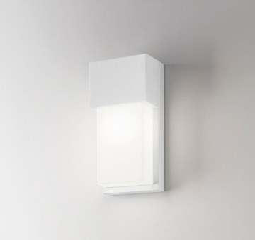 Immagine di Applique Bianca Squadrata Per Esterno IP54 1xE27 Section Isyluce 922