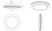 Immagine di Lampada Da Soffitto Moderna Atria Led 16w Dimmer Effetto Stelle Bianco Trio Lighting