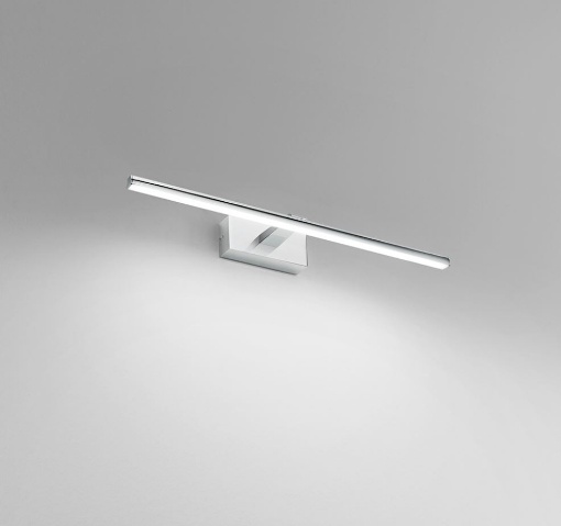 Immagine di Lampada Led Per Specchio Bagno Moderna Cromo 59cm IP44 Isyluce 937
