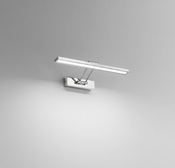 Immagine di Applique Per Bagno Da Specchio Cromo Orientabile 45cm Led 8w Isyluce 938