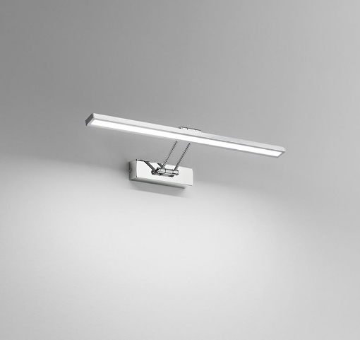 Immagine di Applique Da Quadro Specchio Snodabile Led 12w Cromo 57cm Isyluce 939