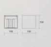 Immagine di Applique Cubo Led 16w Bianco IP54 Luce Sopra e Sotto Regolabile Isyluce 516-21