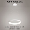 Immagine di Sospensione Rotonda Anelli Diodi D.60 Bianca Led 35w 3200k Affralux 2050