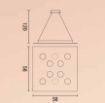 Immagine di Sospensione Led Gx53 Quadrata Doppia Illuminazione Flet 8+2 Affralux