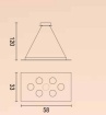 Immagine di Sospensione Per Cucina Led Gx53 Doppia Illuminazione Flet 6+1 Affralux