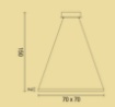 Immagine di Lampadario Bianco Anello Quadrato Led 33w 3000k Aluring Affralux