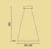 Immagine di Lampada A Sospensione Bianca Squadrata Led 28w 3000k Aluring Affralux