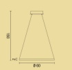 Immagine di Sospensione Anello Led 26w 3200k Moderno 60cm Aluring Affralux