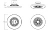 Immagine di Lampadario Ventilatore Led Dimmer Cambio Colore Halmstad Nero Trio Lighting