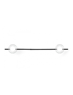 Immagine di Applique Plafoniera Regolabile Sfere Trasparenti Mikado 2xG9 Miloox