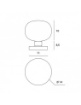 Immagine di Lumetto Design Sfera Bianco Latte 1xG9 Mose Inserto Rame Miloox