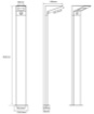 Immagine di Paletto Da Giardino Led Alluminio Antracite IP54 Sensore Movimento Nelson Trio Lighting